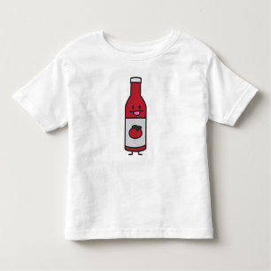 Camiseta Infantil Rico do condimento da mesa do molho de tomate da