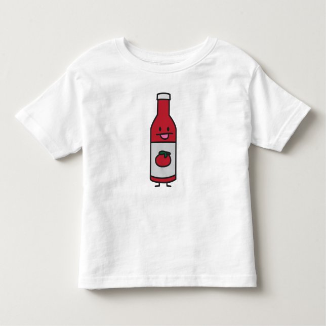 Camiseta Infantil Rico do condimento da mesa do molho de tomate da (Frente)
