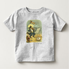 Camiseta Infantil Rima Infantil Hey Diddle Diddle Antiga Restaurada
