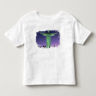 Camiseta Infantil Rio de Janeiro, Brasil. a Estátua de Cristo sobre