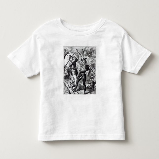 Camiseta Infantil Robin Hood e John pequeno (Frente)