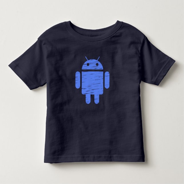 Camiseta Infantil Robô Azul (Frente)