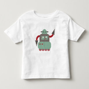 Camiseta Infantil Robô De Driller Retro Engraçado