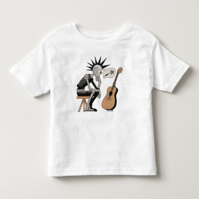 Camiseta Infantil Robô de Música Confuso (Frente)