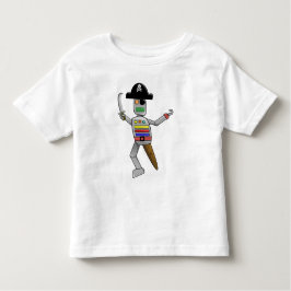 Camiseta Infantil Robô do pirata