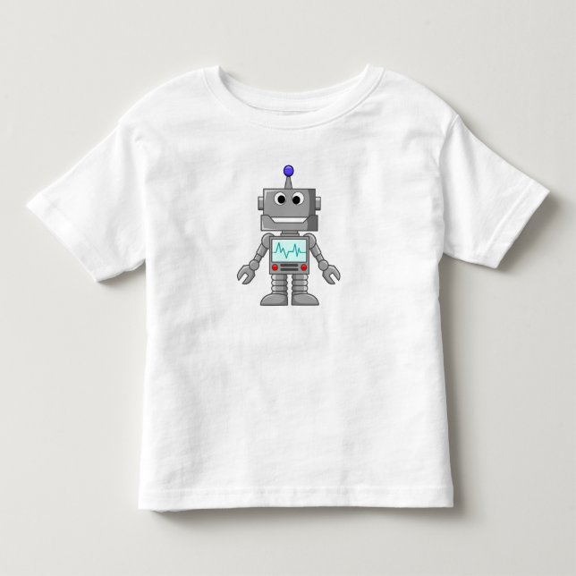 Camiseta Infantil Robô feliz (Frente)