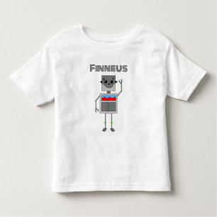 Camiseta Infantil Robô Personalizado Pensado