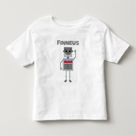 Camiseta Infantil Robô Personalizado Tema