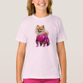 Camiseta Infantil Robô Pomerânia Fofa