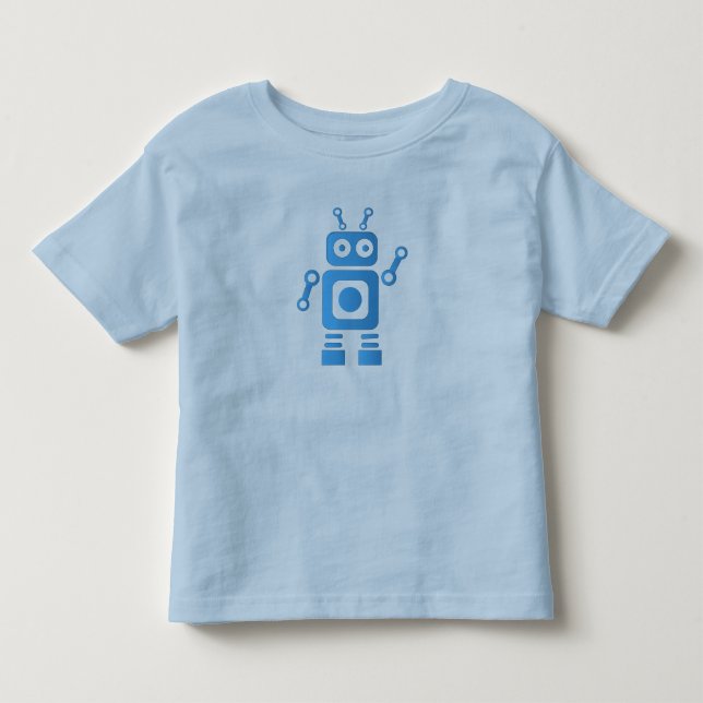 Camiseta Infantil Robô Retroativo Azul (Frente)