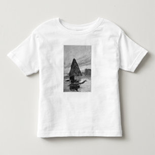 Camiseta Infantil Rocha do órfão pequeno no Rio Yangtzé