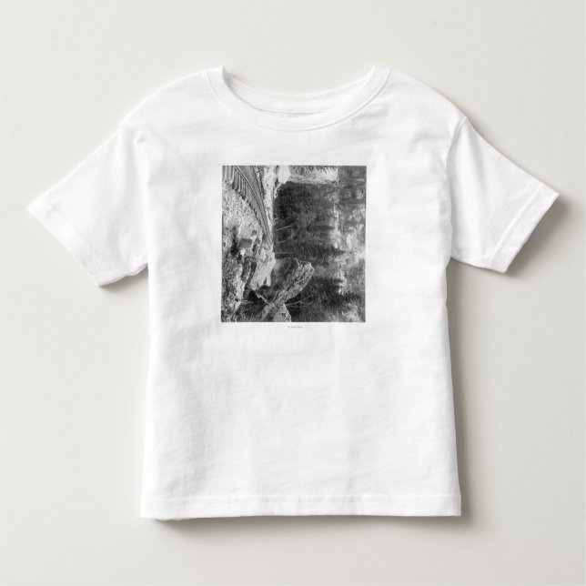 Camiseta Infantil Rocha do sinal perto da fotografia da trilha de (Frente)