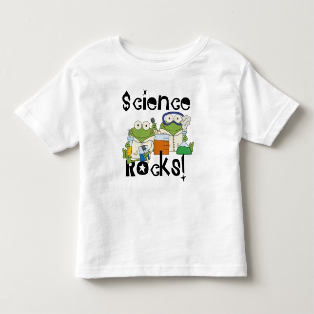 Camiseta Infantil Rochas da ciência dos sapos (Frente)