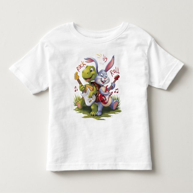 Camiseta Infantil Rock E Roll Melódico Harmonia (Frente)