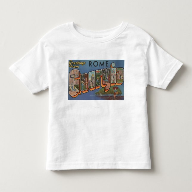 Camiseta Infantil Roma, letra ScenesRome de GeorgiaLarge, GA (Frente)