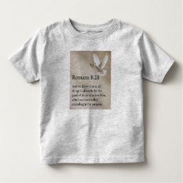 Camiseta Infantil Romans 8:28 Bible Verse Toddler's Tee Shirt