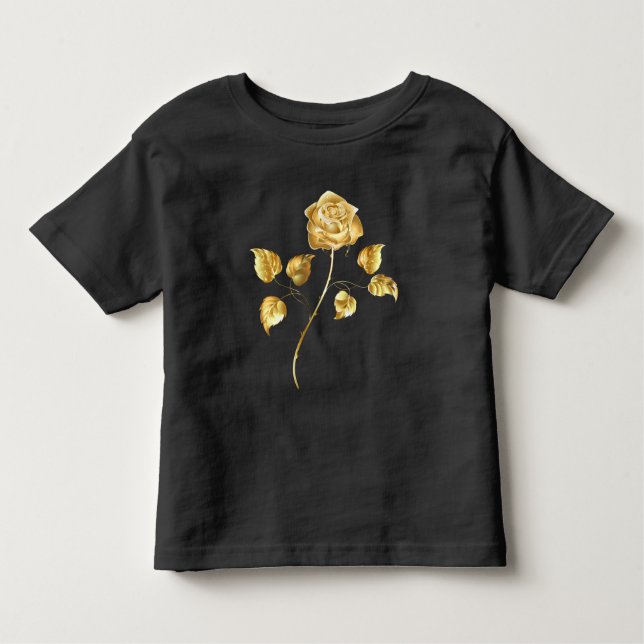 Camiseta Infantil rosa do ouro ( rosa dourado ) (Frente)