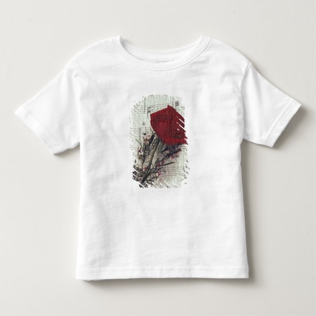 Camiseta Infantil <Rose and Music> por Kim Koza 2 (Frente)