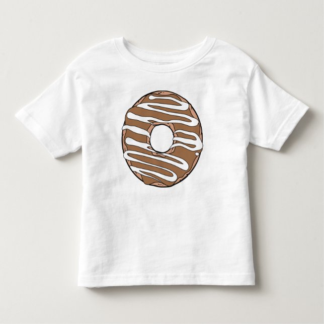 Camiseta Infantil Rosquinha de Caramelo, Noz, Vidro, Grito, Glacé (Frente)
