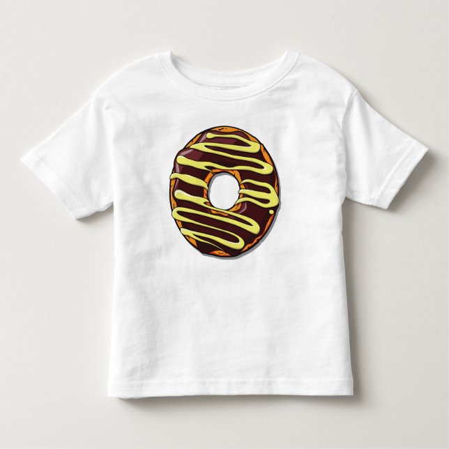 Camiseta Infantil Rosquinha de chocolate, donut, Glacé, Glazar, Icag (Frente)
