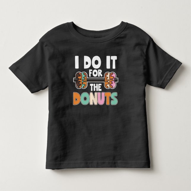 Camiseta Infantil Rosquinha de Levantamento de Peso do Deserto Gym W (Frente)