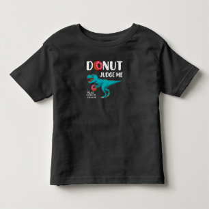 Camiseta Infantil Rosquinha Juiz Me T-Rex, Engraçado Futuro   Pale
