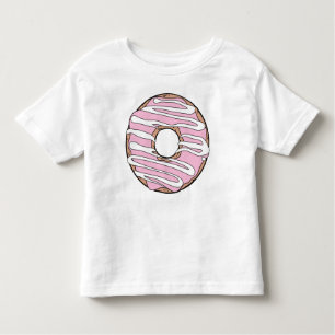 Camiseta Infantil Rosquinha Rosa, Noz, Glazar, Icagem, Glacé
