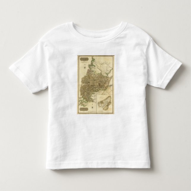 Camiseta Infantil Ross composto, condados de Cromarty (Frente)