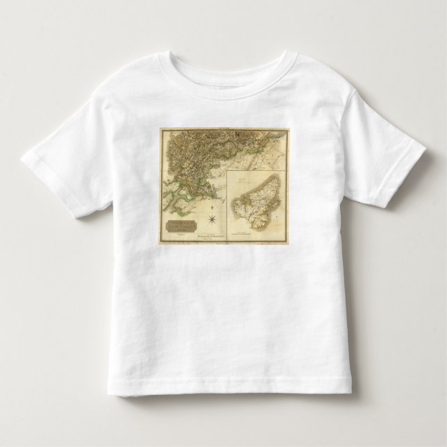 Camiseta Infantil Ross do sul, condados de Cromarty (Frente)