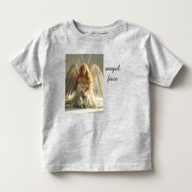 Camiseta Infantil rosto de anjo (Frente)