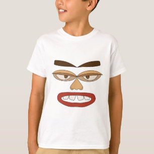 Camiseta Infantil Rosto Engraçado - Rosto Abstrato