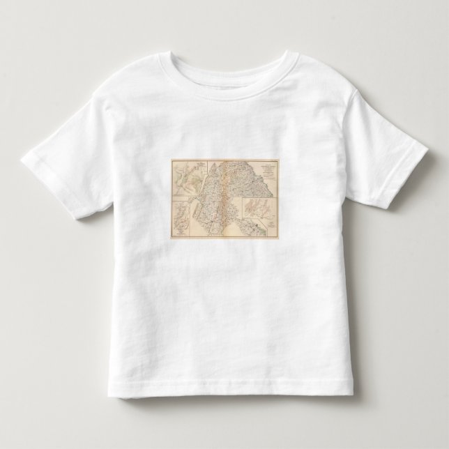 Camiseta Infantil Rota, campanha de Gettysburg (Frente)