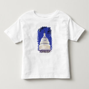 Camiseta Infantil Rotunda do Capitólio na noite, Washington dos E.U