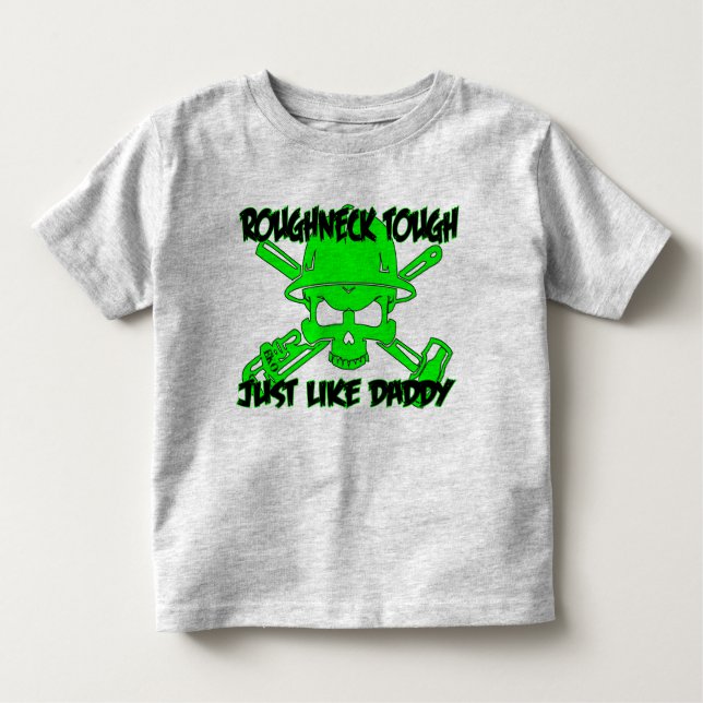 Camiseta Infantil Roughneck resistente, como o pai (Frente)