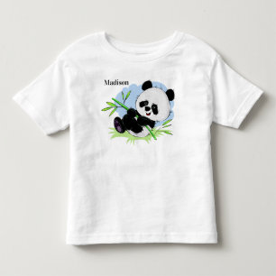 Camiseta Infantil Roupa conhecida feita sob encomenda da panda