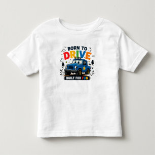 Camiseta Infantil 🏁 Roupa de Aniversário de Carro de Corrida Para A