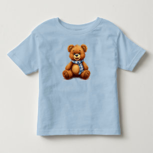 Camiseta Infantil 🧸 Roupa de Urso de Pelúcia de Desenho Animado Fof