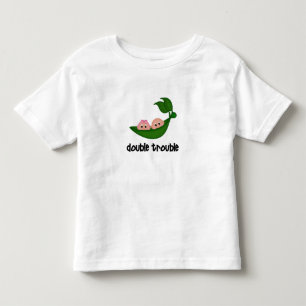 Camiseta Infantil Roupas gêmeas/meninas