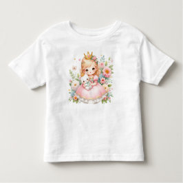 Camiseta Infantil Royal Cuddle - Princesa e Urso