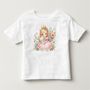 Camiseta Infantil Royal Cuddle - Princesa e Urso