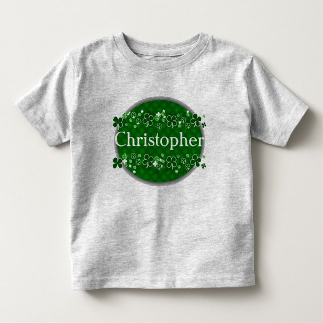 Camiseta Infantil Rua de Crianças Personalizadas. Dia de Patrick (Frente)