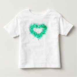 Camiseta Infantil Rua, dia de Patrick | pintura pulverizadora coraçã