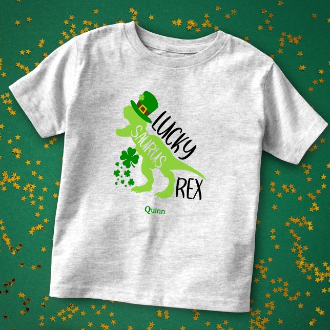 Camiseta Infantil Rua do Dinossauro Surus Rex, dia de Patrick (Criador carregado)