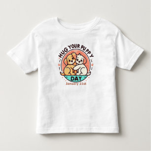 Camiseta Infantil Rua Jan 210 - Abraçar seu dia de puppy