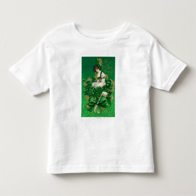 Camiseta Infantil Rua, Mulher do Patrick Day Souvenir na Cena de Fec (Frente)