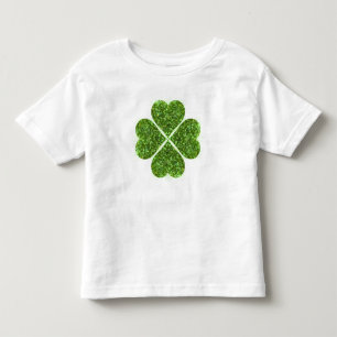 Camiseta Infantil Rua, o Shamrocks de Patty Trevo espumante verde
