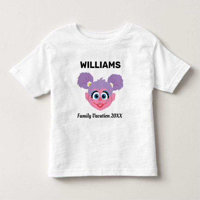 Camiseta Infantil Rua Sésamo | Abby Cadabby Férias Familiares (Frente)