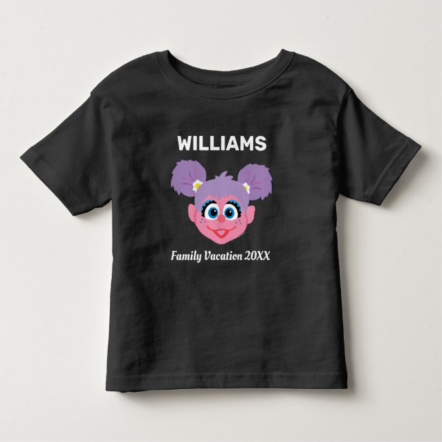 Camiseta Infantil Rua Sésamo | Abby Cadabby Férias Familiares (Frente)