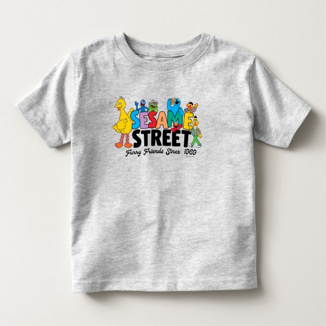 Camiseta Infantil Rua Sésamo | Amigos De Furto Desde 1969 (Frente)