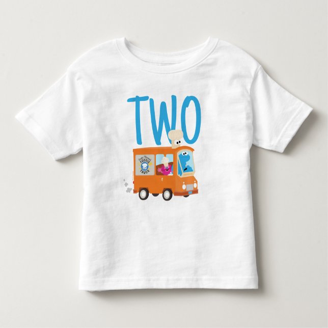 Camiseta Infantil Rua Sésamo | Aniversário do Caminhão de Comida de  (Frente)
